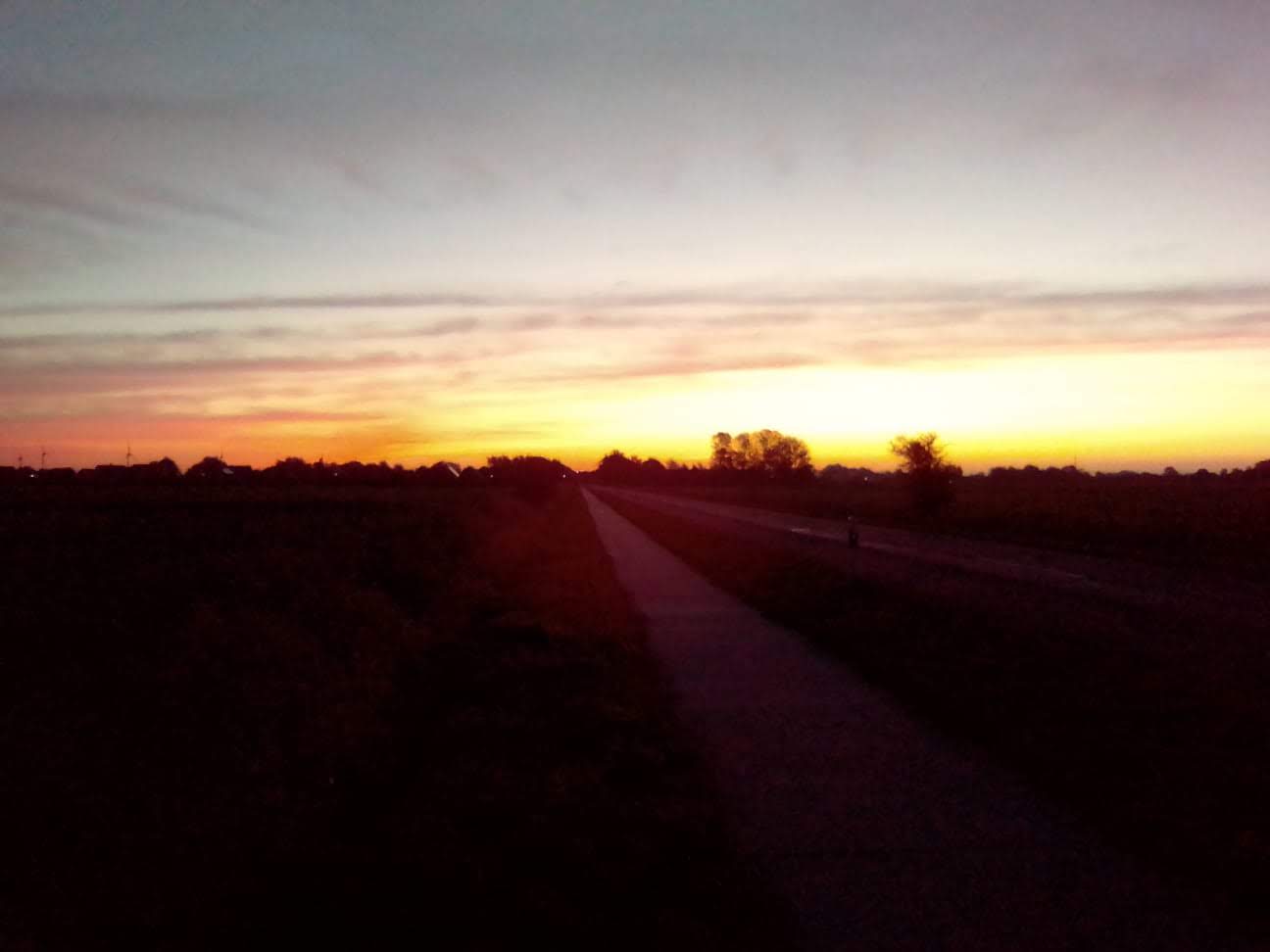 Sonnenaufgang im Oktober